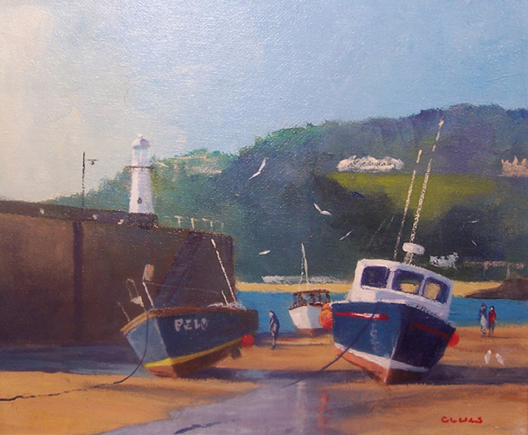 Harbour St. Ives; Acrylic - 12 x 10 inches Harbour St. Ives